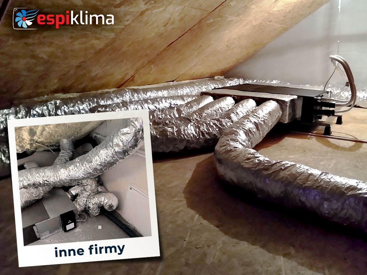 Espiklima - prawidłowe ułożenie rur w klimatyzacji kanałowej